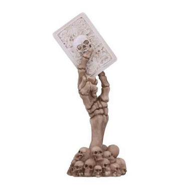 Ace Up Your Sleeve Skeletal Hand Figurine